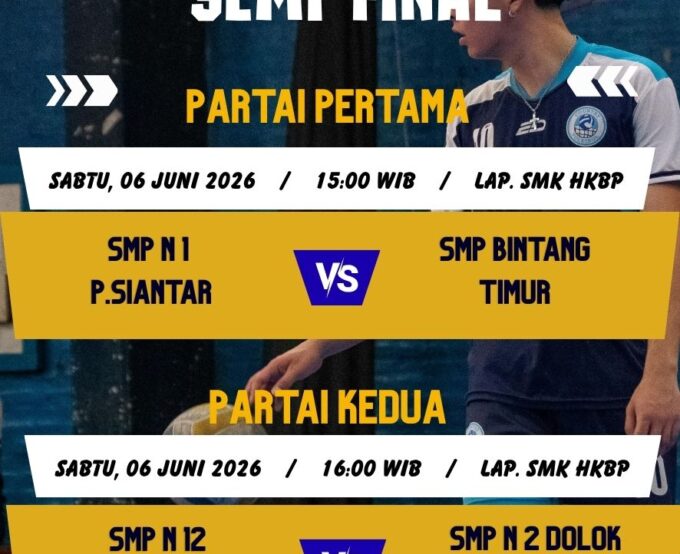 Saksikan Live Laga Semi Final OSIS CUP SMK HKBP Pematangsiantar 2026